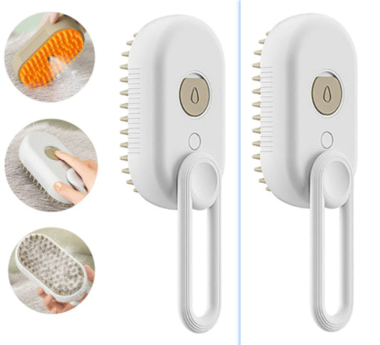 Steam Brush "Steamy" for Cats and Dogs - 3 In 1 Electric Spray